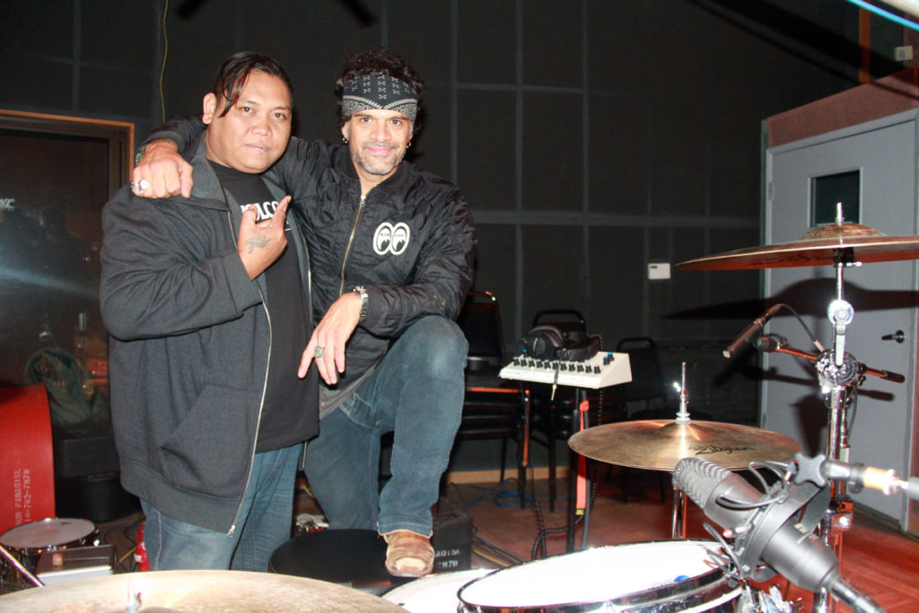 Gembull and Joey after a recording session at Plant Studio, Losa Angeles